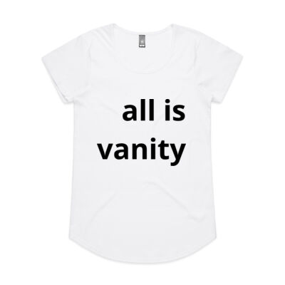 Black text on white - Womens Mali Tee Thumbnail