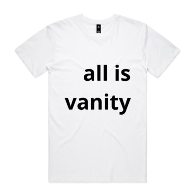 Black text on white - Mens Staple T shirt Thumbnail
